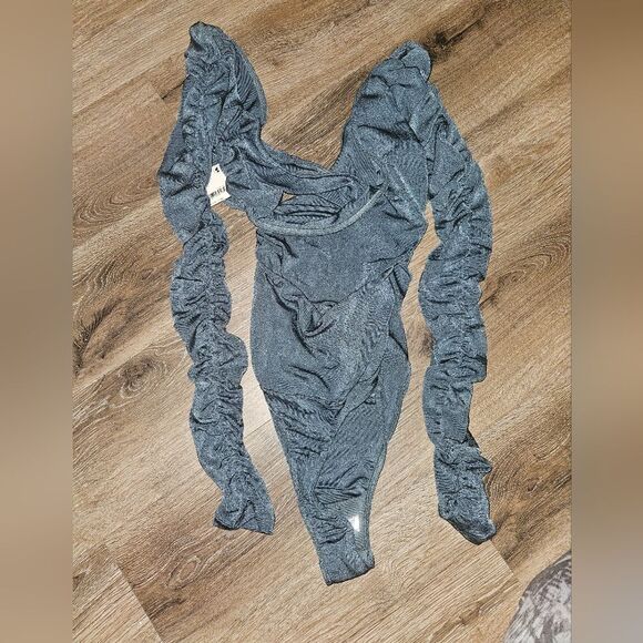 FREE PEOPLE Reya Bodysuit / Storm Water - Picture 6 of 10